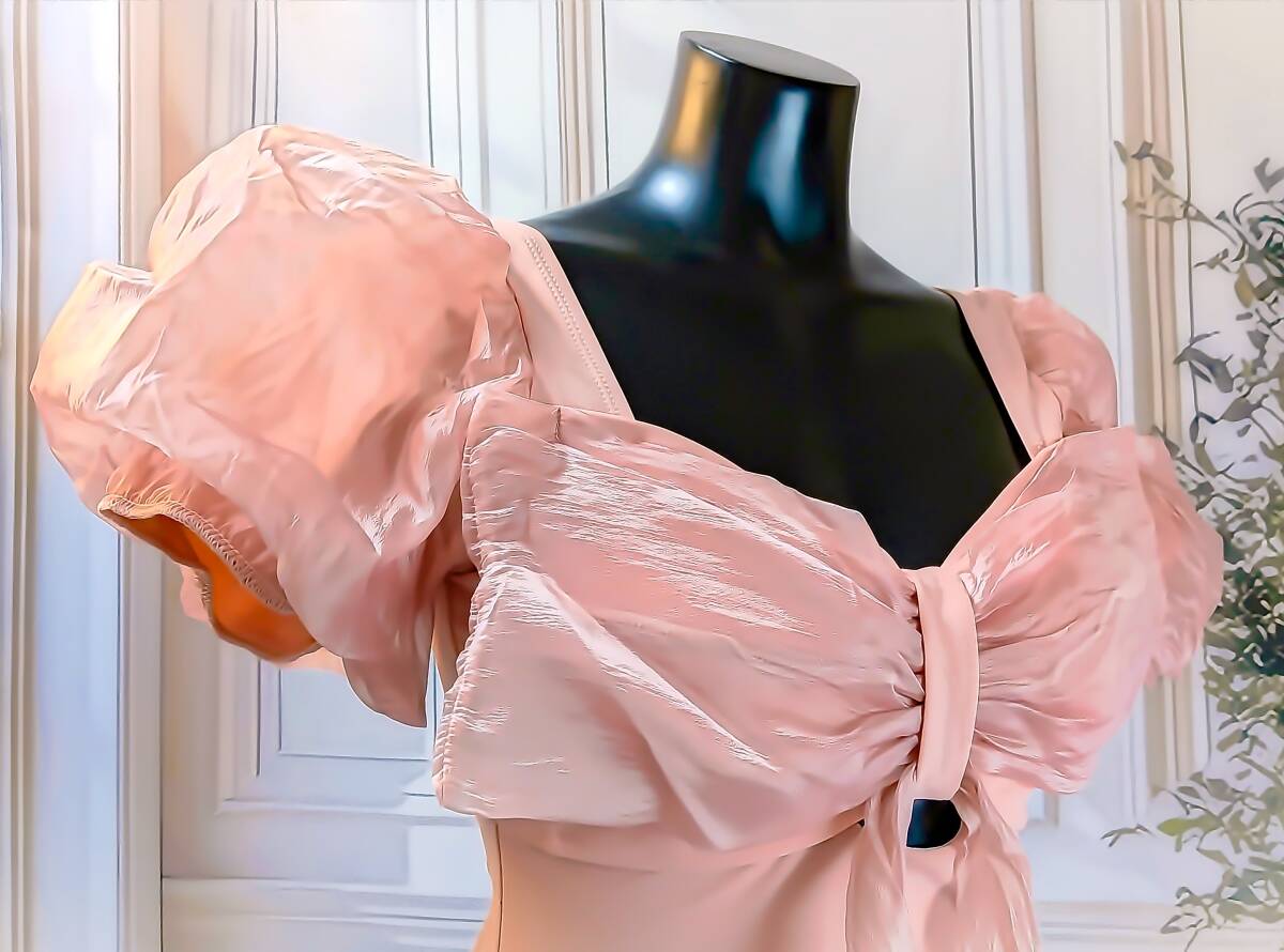 匿名配送♪未使用品♪Lサイズ♪エレガントなメッシュ素材♪ビーチパーティに最適なピンクワンピース水着☆彡_画像8