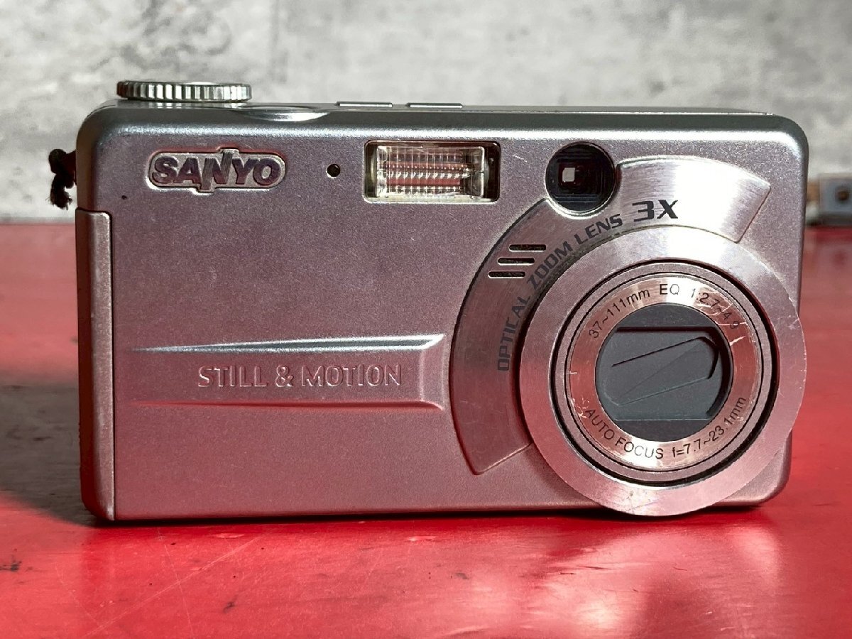 1 иен ~ SANYO Sanyo DSC-MZ3 37-111mm EQ 1:2.7-4.9 AF 195 десять тысяч пикселей компактный цифровой фотоаппарат анимация цифровая камера темно синий teji текущее состояние товар 