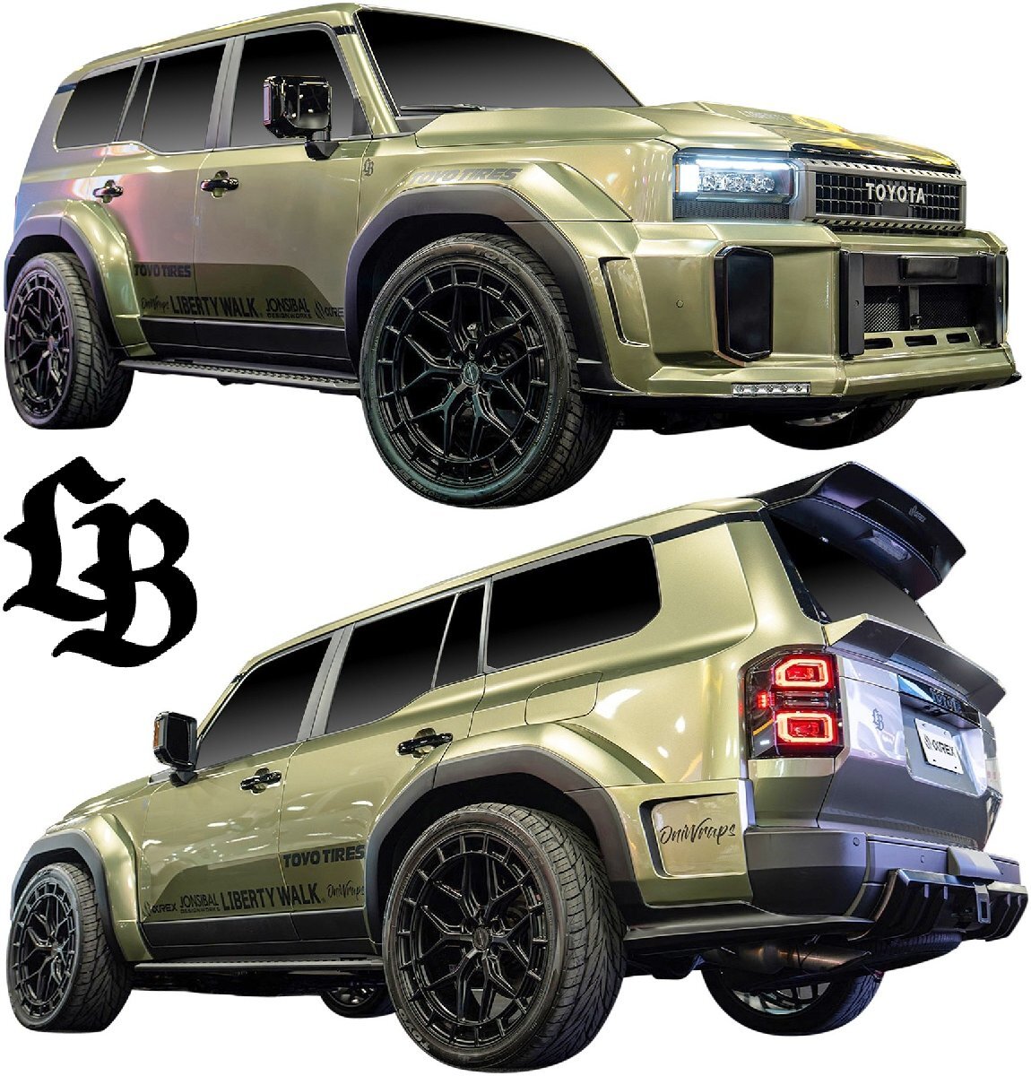 【M's】 250ランドクルーザー 250ランクル 2024- LB-WORKS コンプリートボディキット フルエアロ 6点 セット Liberty Walk 250系 カスタム_画像1