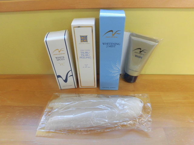 未使用 ① CRYSTAL JEMMY スキンケアセット 美容液 / つるつるピーリング / 美容液ミスト / 洗顔料 / 泡立てネット 激安1円スタート_画像2