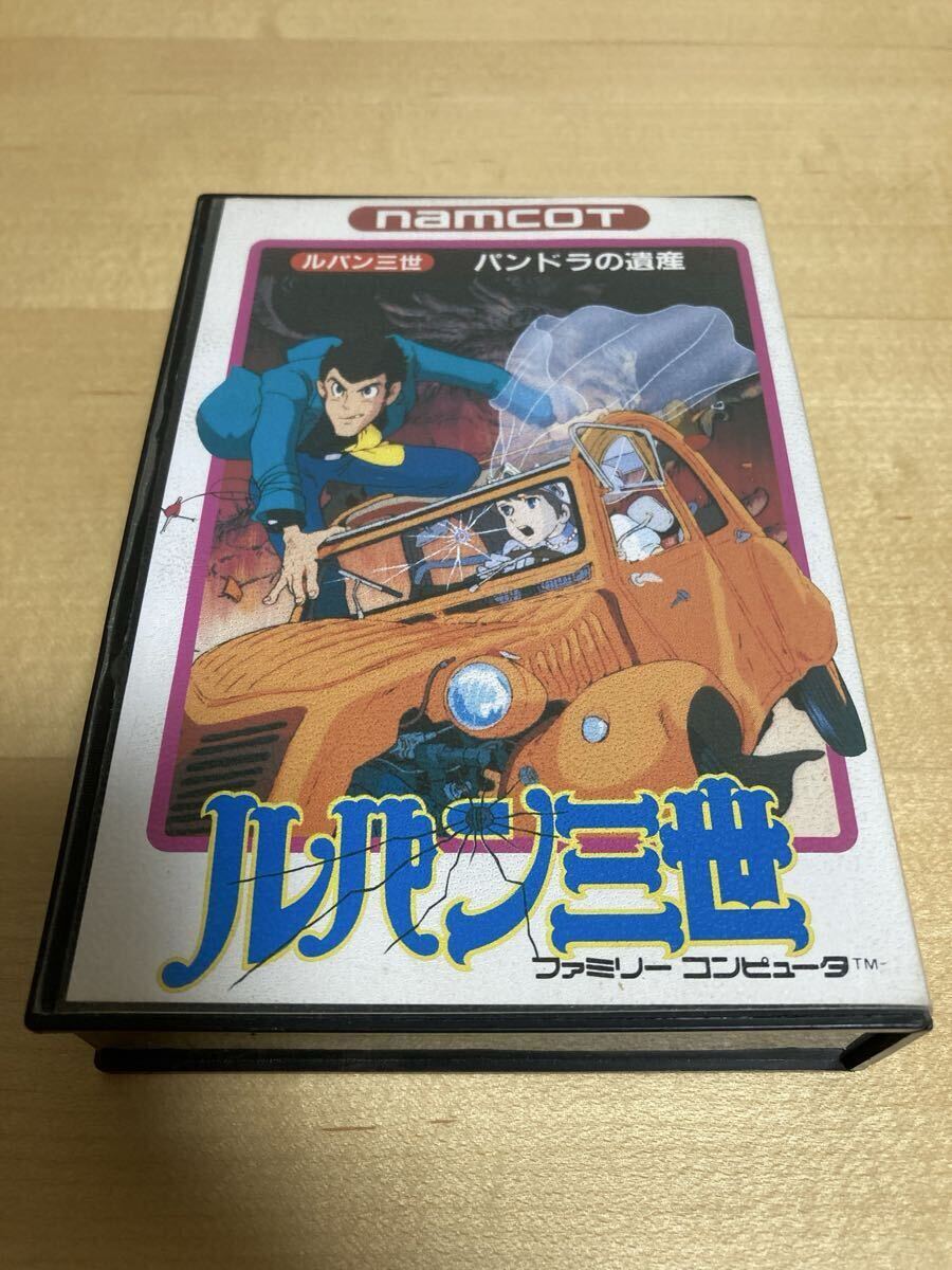1000円〜 ルパン三世 パンドラの遺産 動作未確認 ファミコンソフト 箱 説明書有りナムコ_画像1