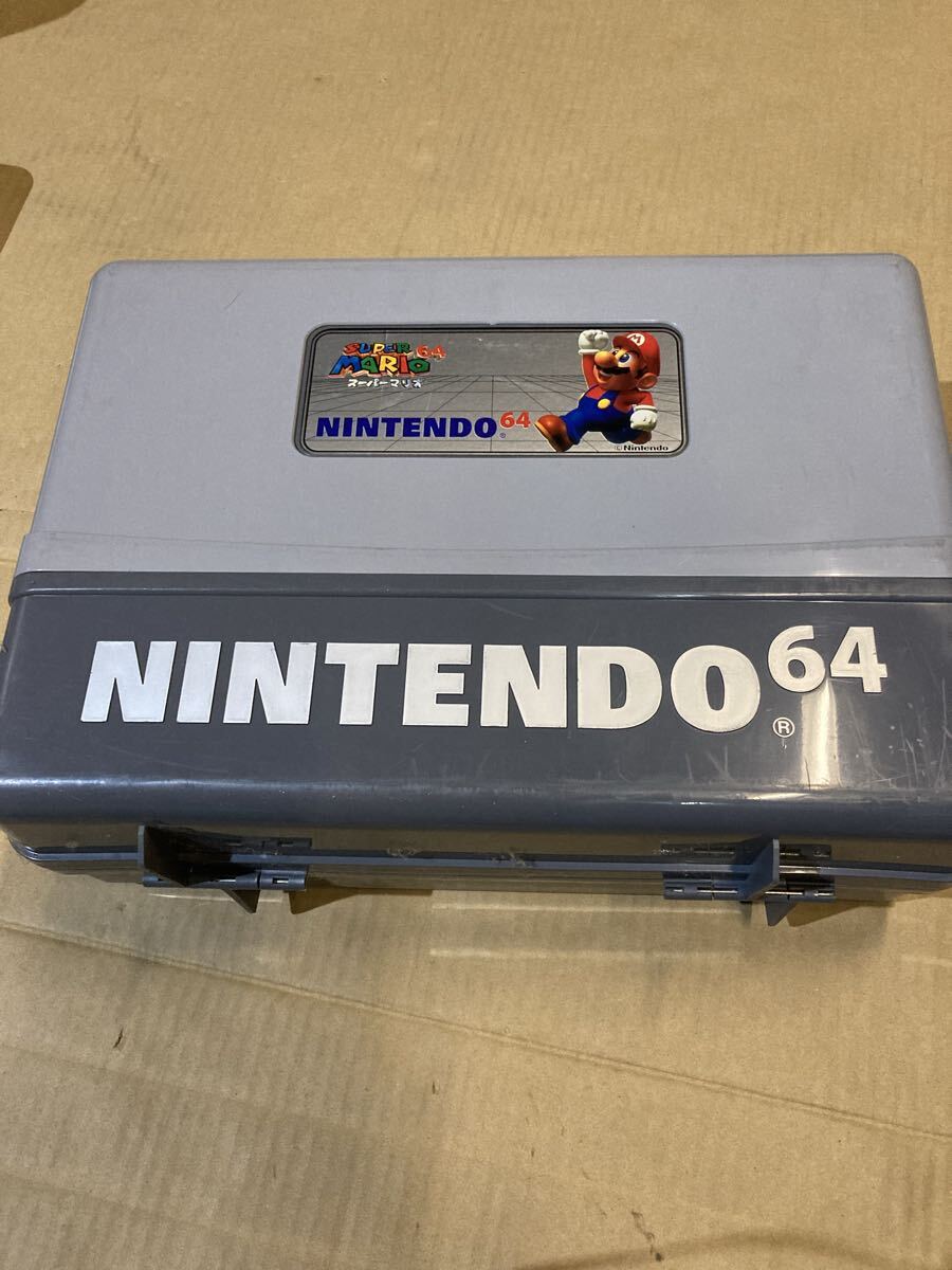1000円〜ニンテンドー64本体 動作未確認 コントローラー1つ　振動パック2つ 専用収納ケース付き_画像5