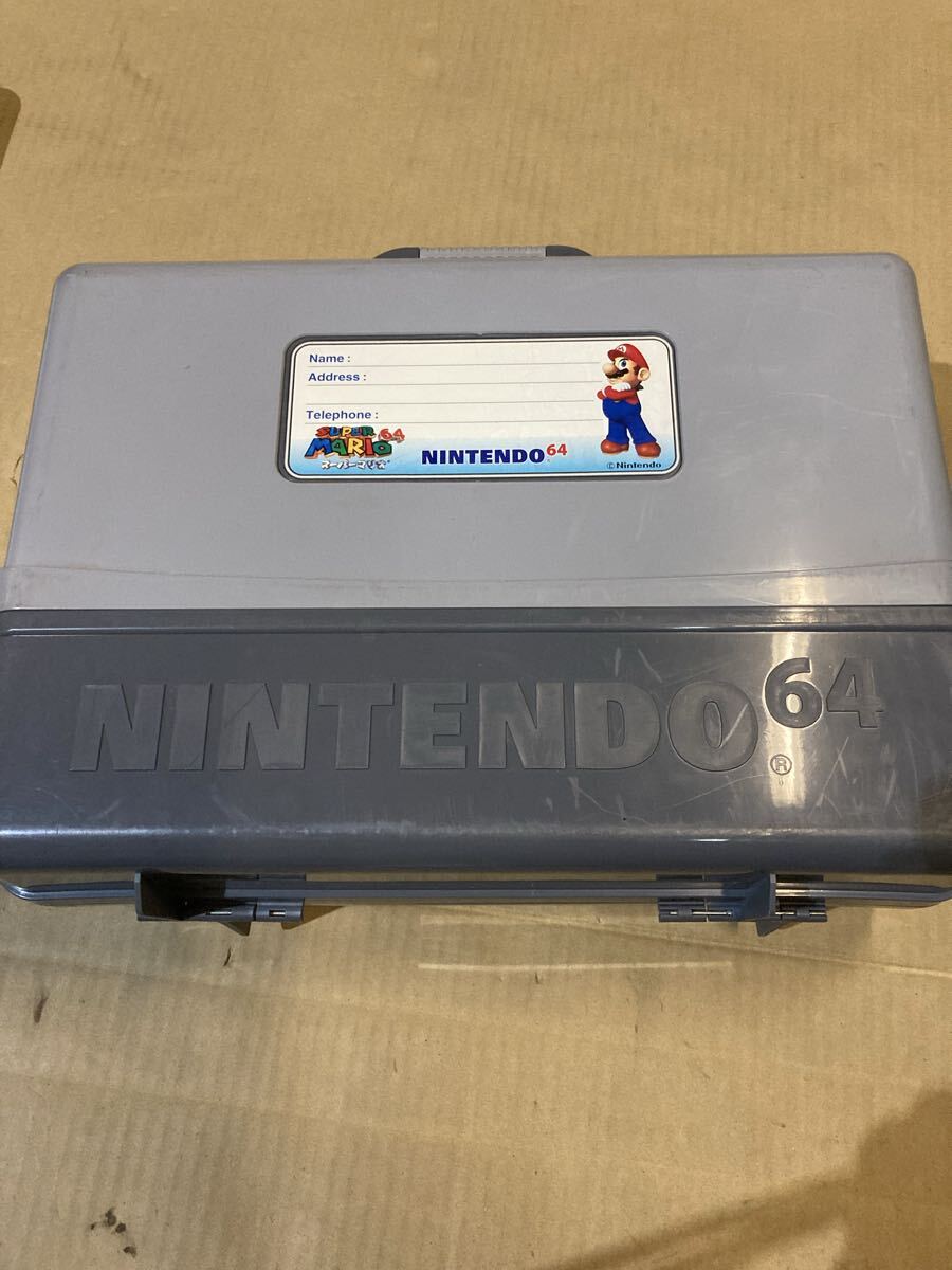 1000円〜ニンテンドー64本体 動作未確認 コントローラー1つ　振動パック2つ 専用収納ケース付き_画像6