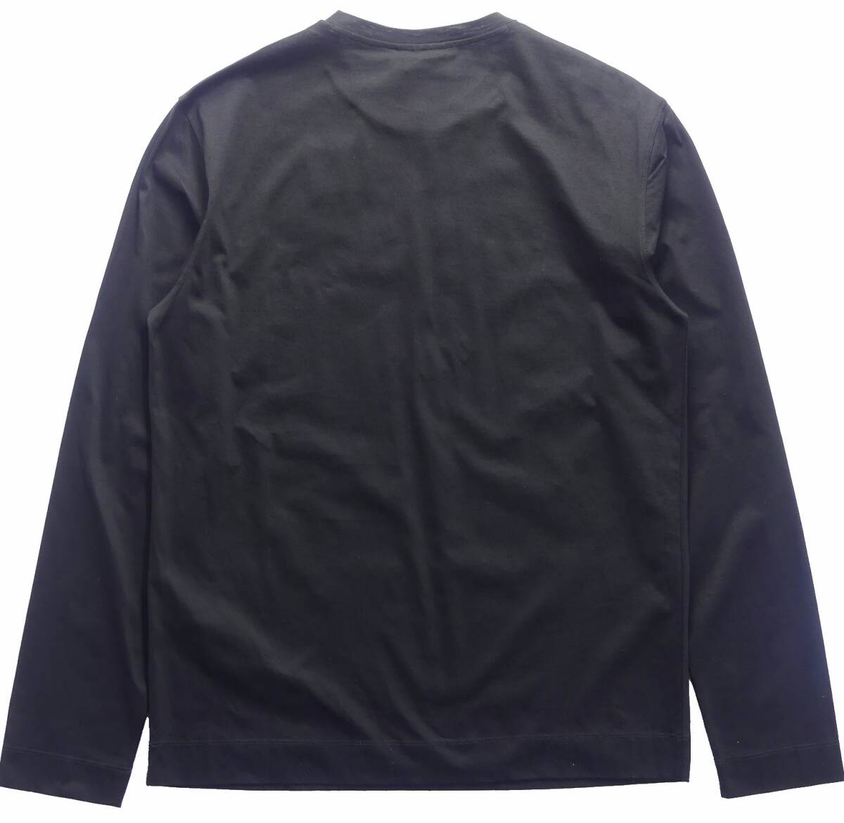 秋冬春44,000円新品EMPORIO ARMANIアルマーニ★刺繍ロゴが施されたプレーンな3シーズン用カットソー濃紺【欧米3XL＝日本3XL】_画像3