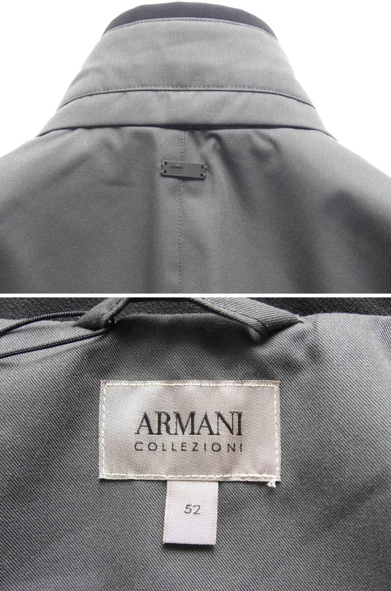 秋冬春145,000円新品ARMANI COLLEZIONIアルマーニ★お勧め品。機能を追求したヘビーデューティー耐候ベンタイルコート【54＝日本XXL】_画像9