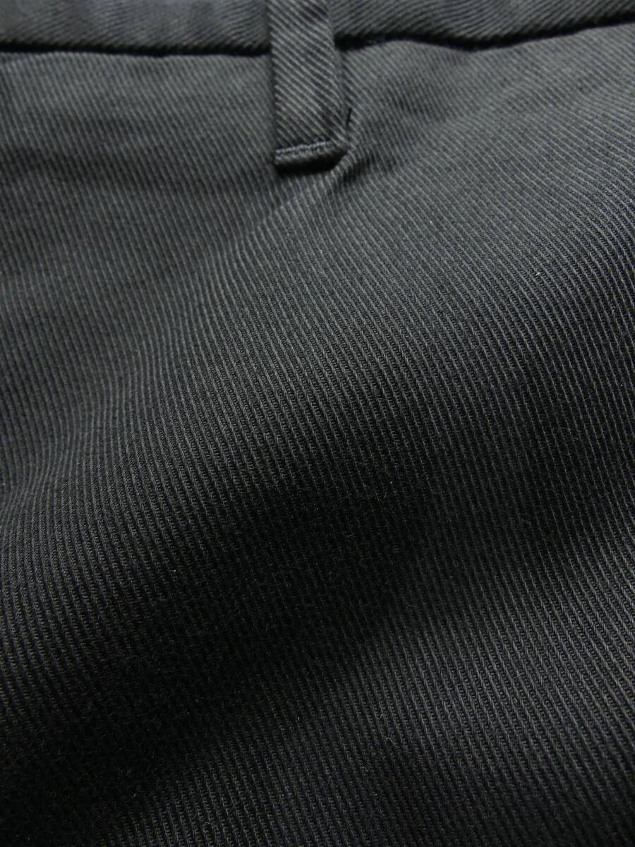 通年物48,000円新品ARMANI COLLEZIONIアルマーニ★万能の定番品。厚手ストレッチツイルのブラックスラックス【54＝40インチ】_画像5