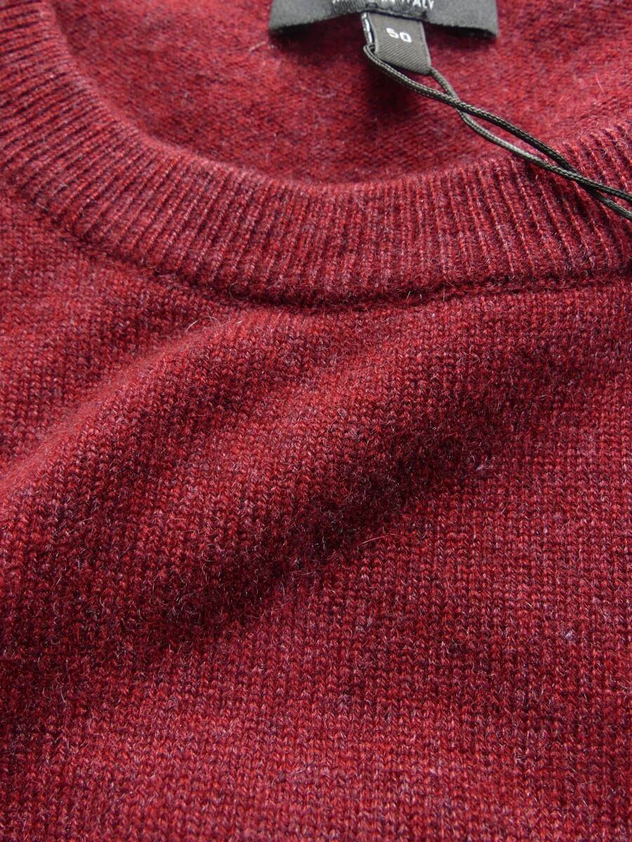 秋冬物255,000円新品GIORGIO ARMANIアルマーニ★幸せ度アッパークラスふっくらたっぷり最高品質カシミア100%ニット【54＝日本XXL】_画像7