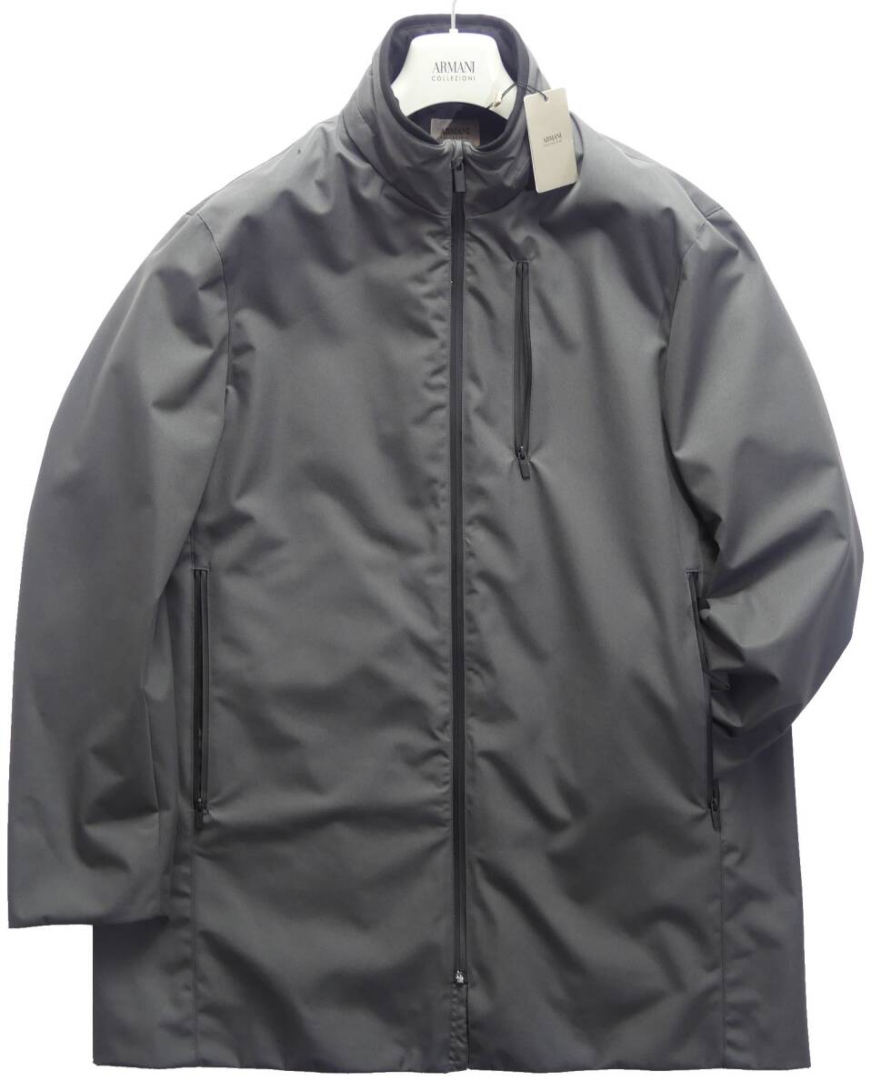 秋冬春145,000円新品ARMANI COLLEZIONIアルマーニ★お勧め品。機能を追求したヘビーデューティー耐候ベンタイルコート【54＝日本XXL】_画像2