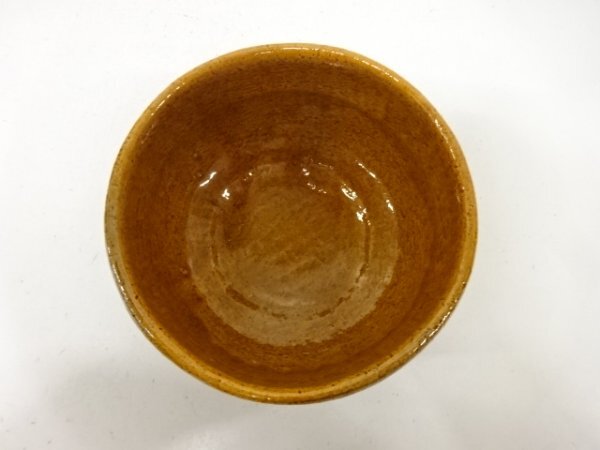 ys7570272; 宗sou 作家物 大樋焼 飴釉 茶碗(保護箱付)【道】_画像3