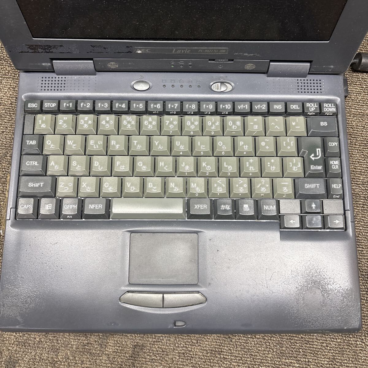 MY98-1229 激安 PC98 ノートブック NEC Lavie PC9821NR300S8TB 起動確認済み ジャンク 同梱可能_画像3