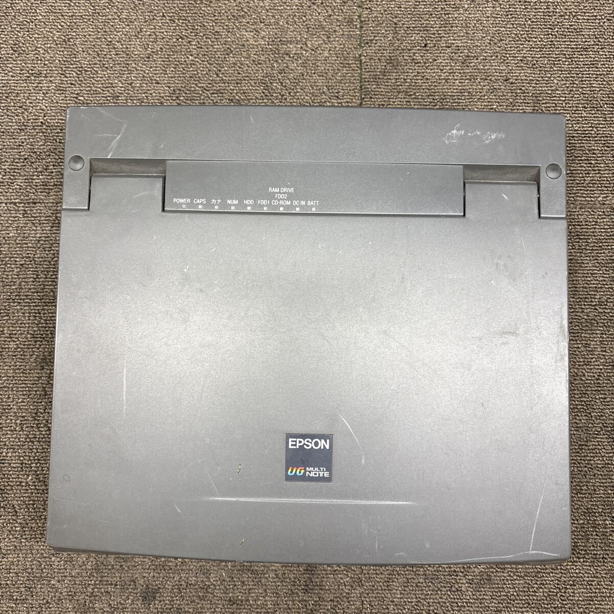 MY98-1244 激安 ノートブック EPSON PC-486NOTE AT-X1JR 486NATX1JR 通電未確認 ジャンク 同梱可能_画像6