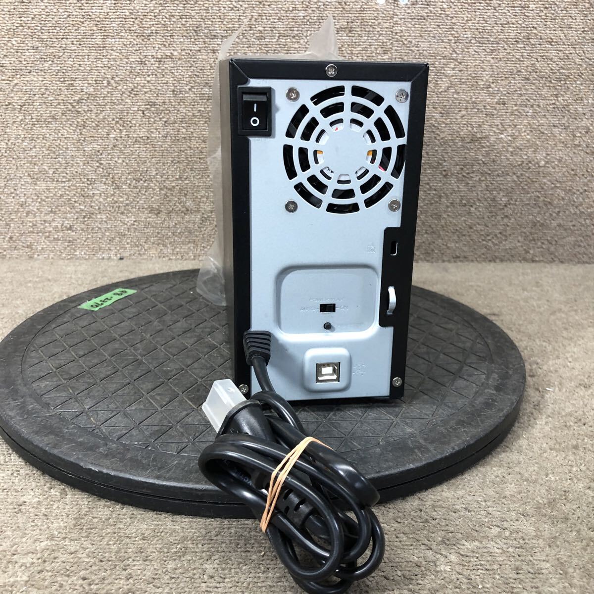 98-2370 激安 PC パーツ HDDケース 2ベイ IO DATA アイオーデータ RHD2-U1.5T ミラーリング対応 通電.電源オン.オフok HDD無し ジャンク_画像3