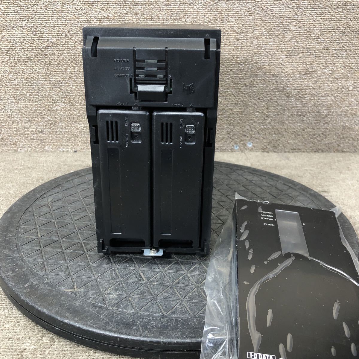 98-2370 激安 PC パーツ HDDケース 2ベイ IO DATA アイオーデータ RHD2-U1.5T ミラーリング対応 通電.電源オン.オフok HDD無し ジャンク_画像5