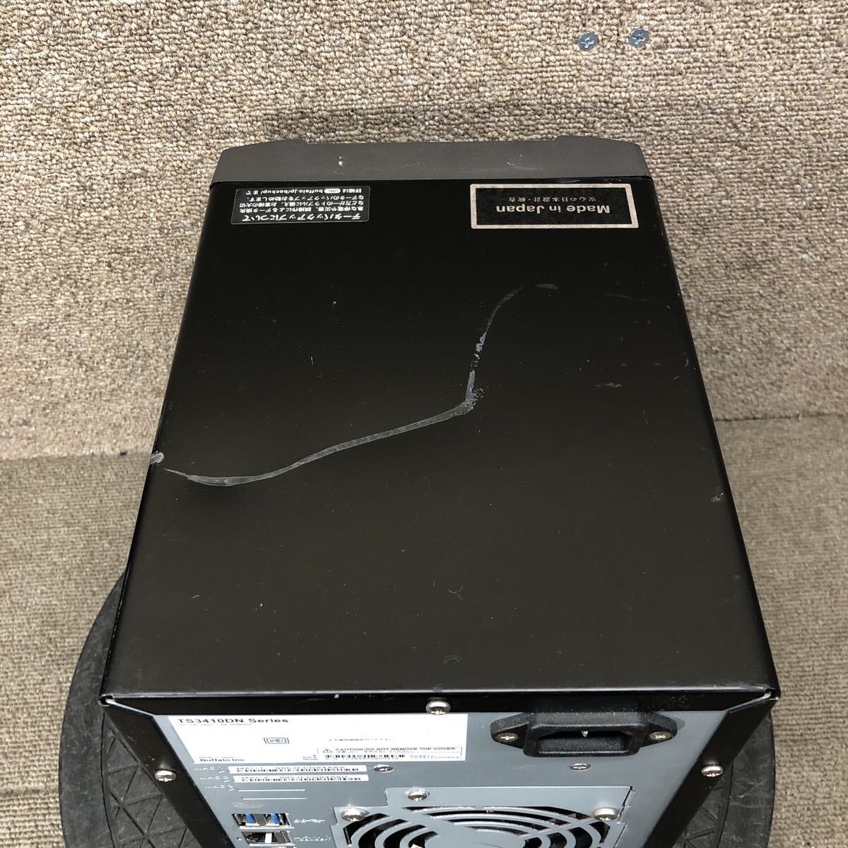 98-2378 激安 PC パーツ HDDケース NAS 法人向けNAS BUFFALO TeraStation TS3410DN0804 通電.電源オン.オフok 鍵付き HDD無し ジャンク_画像6