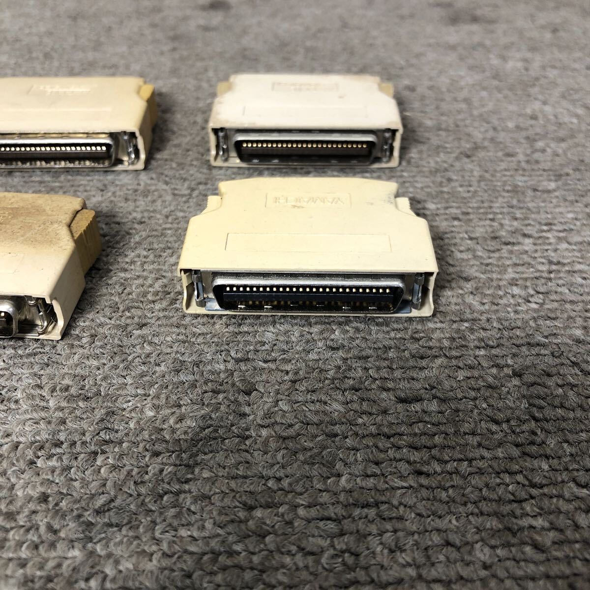 98-2389 激安 レトロPC パーツ YAMAICHI SCSI アクティブターミネータ 終端抵抗 アンフェノールハーフ50pin 6点SET PC-98 動作未確認 junk_画像3