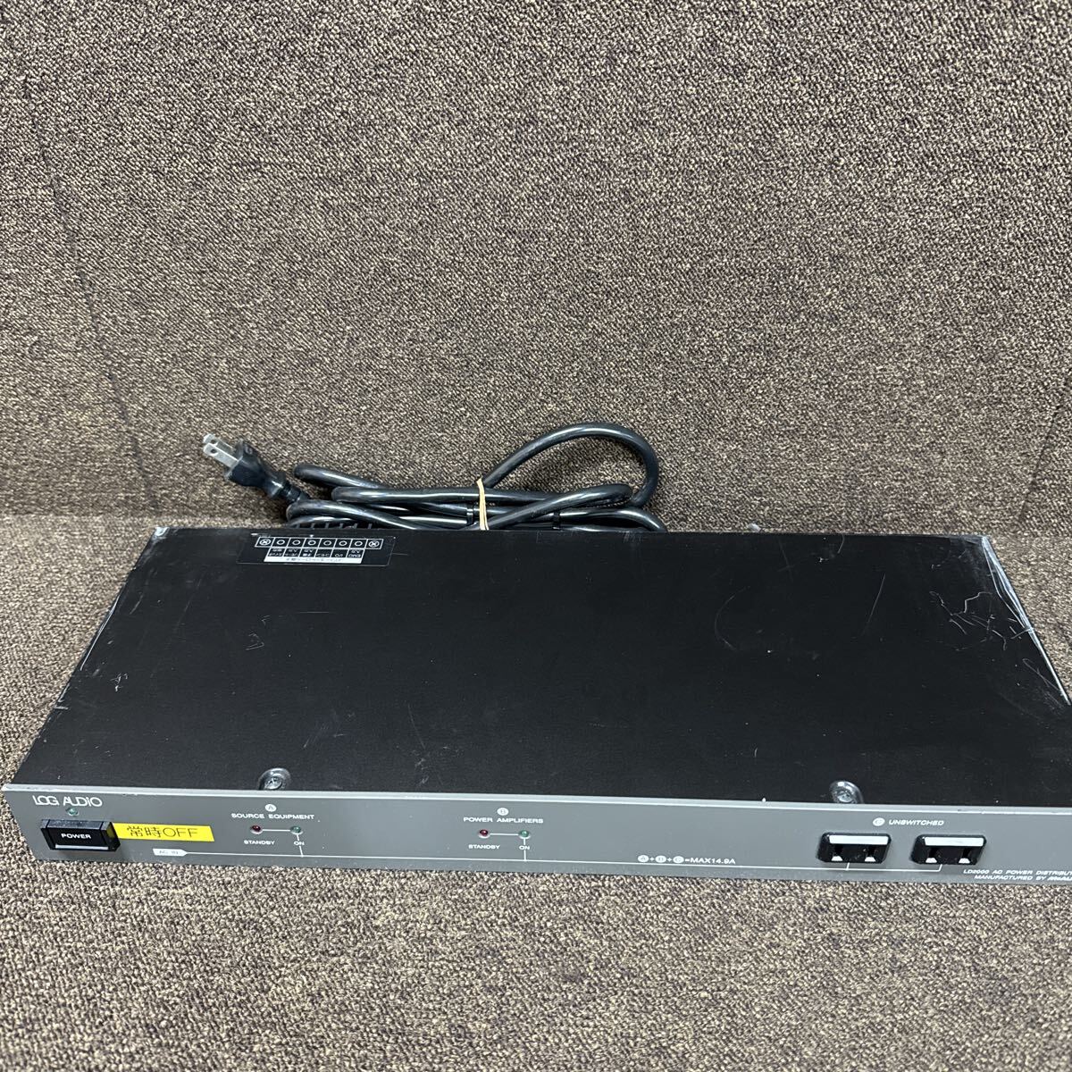 JZ11-70 激安 LOG AUDIO AC POWER DISTRIBUTOR LD-2000 通電不可 中古現状品 ※3回再出品で処分_画像4