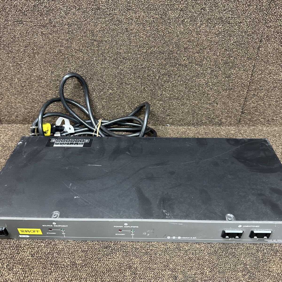 JZ11-73 激安 AC POWER DISTRIBUTOR TD-2000 通電不可 中古現状品 ※3回再出品で処分_画像2