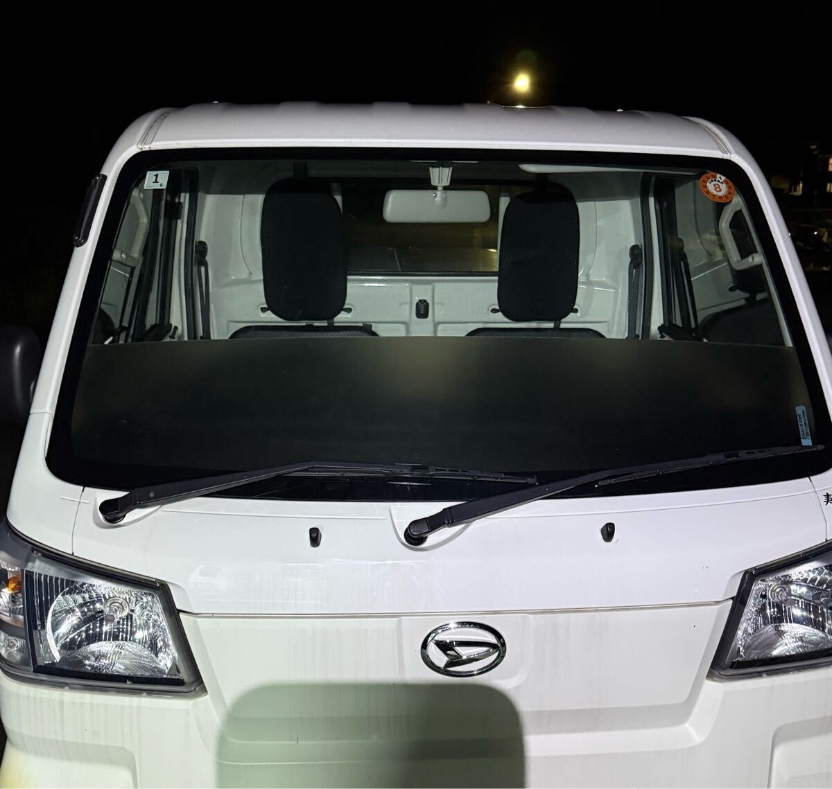 ダイハツ ハイゼットトラックs500p s510p フロントスクリーン 軽トラ ハイゼットジャンボ スモーク ポリカーボネート板_画像2