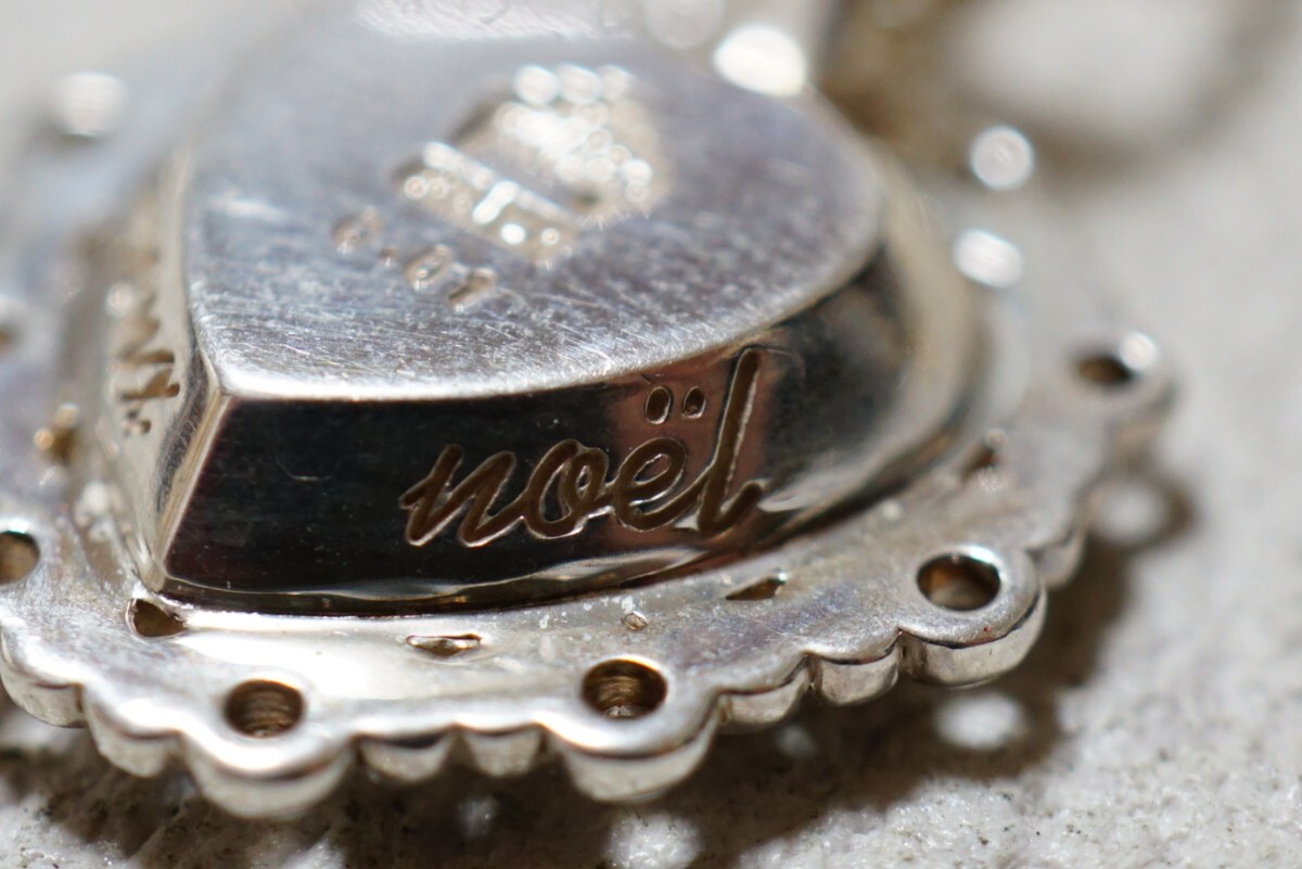 351 天然ダイヤモンド シェル ペンダント ネックレス ヴィンテージ アクセサリー SILVER 925刻印 天然石 宝石 シルバージュエリー 装飾品_画像6