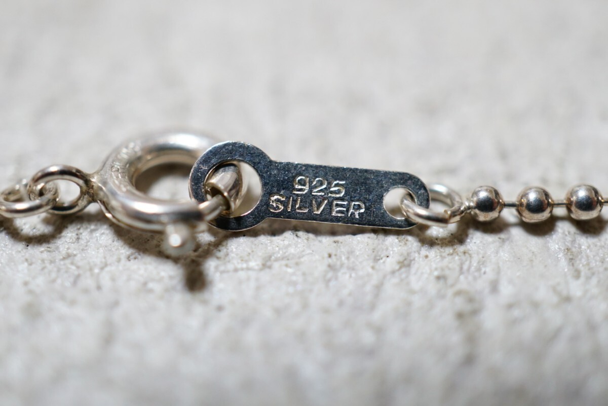 351 天然ダイヤモンド シェル ペンダント ネックレス ヴィンテージ アクセサリー SILVER 925刻印 天然石 宝石 シルバージュエリー 装飾品_画像8