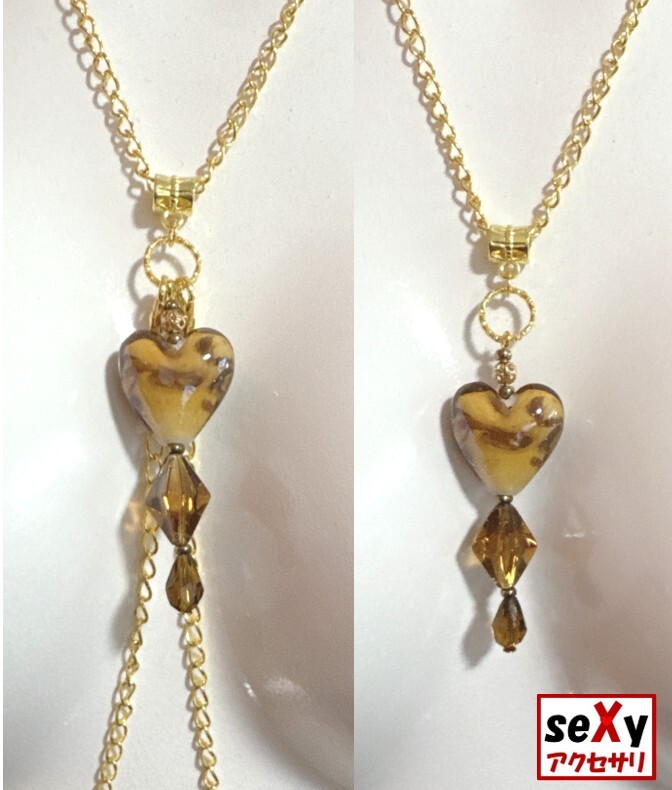 【ハンドメイド】seXyアクセサリ★ネックレス＆ニップルチャーム　GNN050_画像7