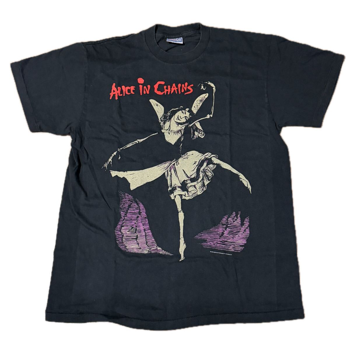 送料無料サイズXL★即決セール★希少品★アリス・イン・チェインズ★レア物Tシャツ黒灰★AllSport★Alice in Chains★バンドT★アリチェン_画像1