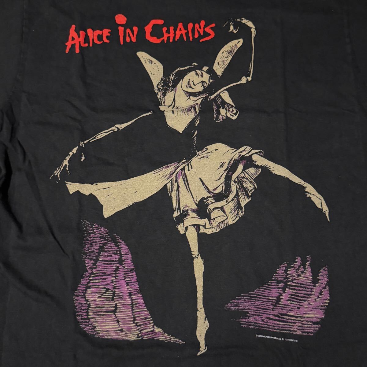 送料無料サイズXL★即決セール★希少品★アリス・イン・チェインズ★レア物Tシャツ黒灰★AllSport★Alice in Chains★バンドT★アリチェン_画像2