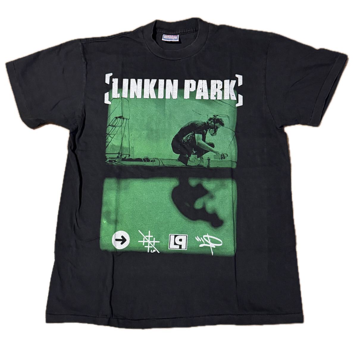 送料無料サイズL★ラスト1点★AllSport★リンキン・パーク★METEORAアルバムTシャツ黒灰★LinkinPark★メテオラ★バンドT_画像1