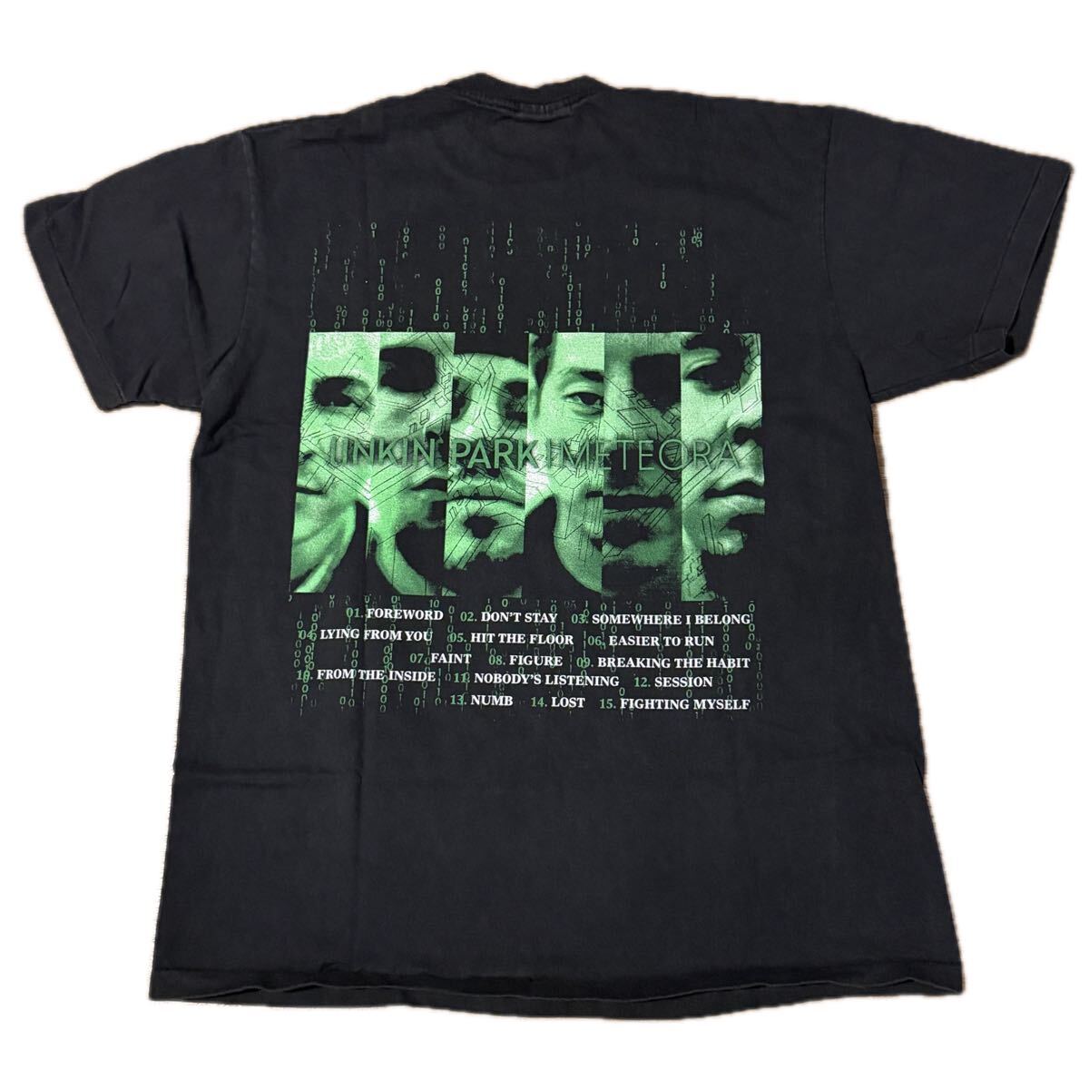 送料無料サイズL★ラスト1点★AllSport★リンキン・パーク★METEORAアルバムTシャツ黒灰★LinkinPark★メテオラ★バンドT_画像7