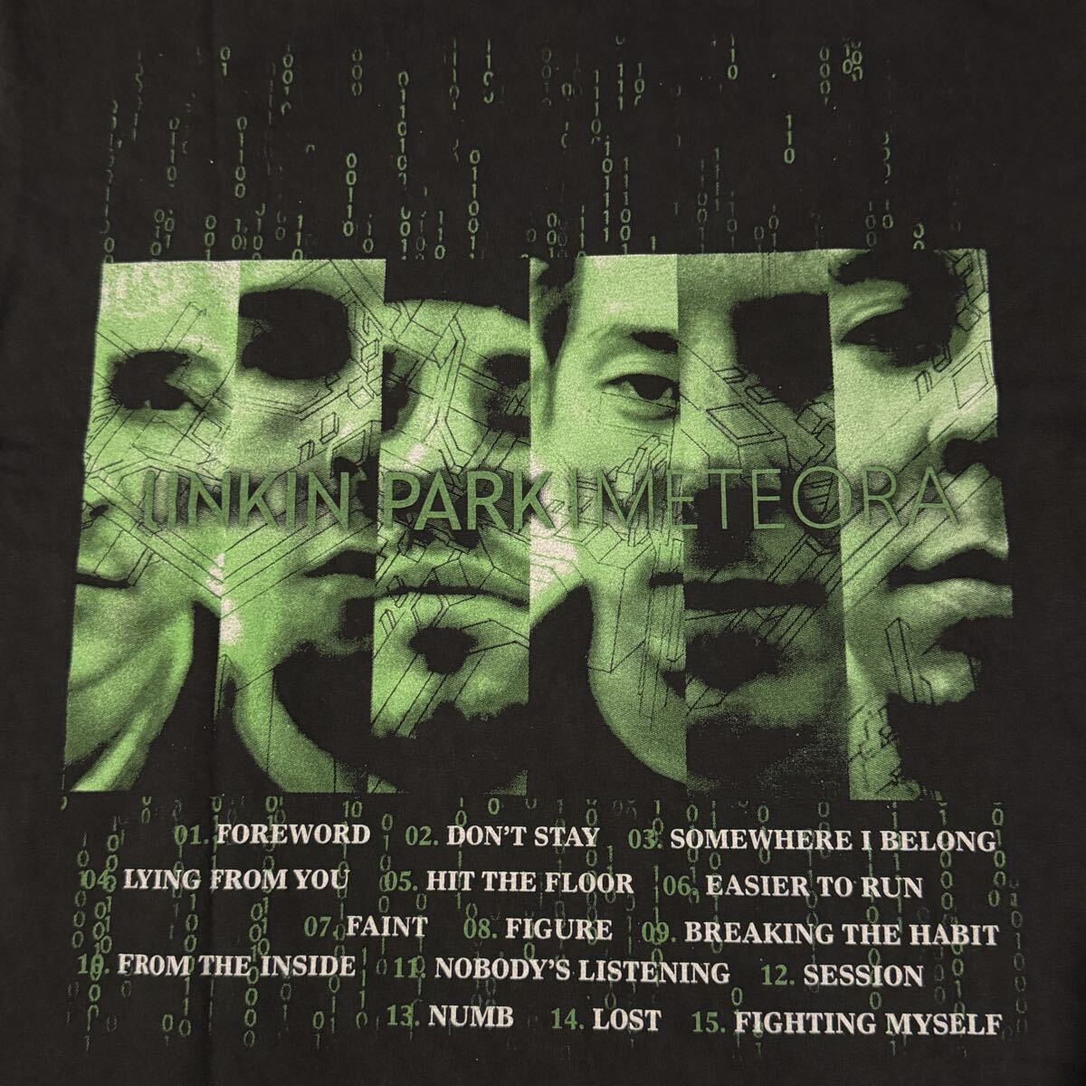 送料無料サイズL★ラスト1点★AllSport★リンキン・パーク★METEORAアルバムTシャツ黒灰★LinkinPark★メテオラ★バンドT_画像8