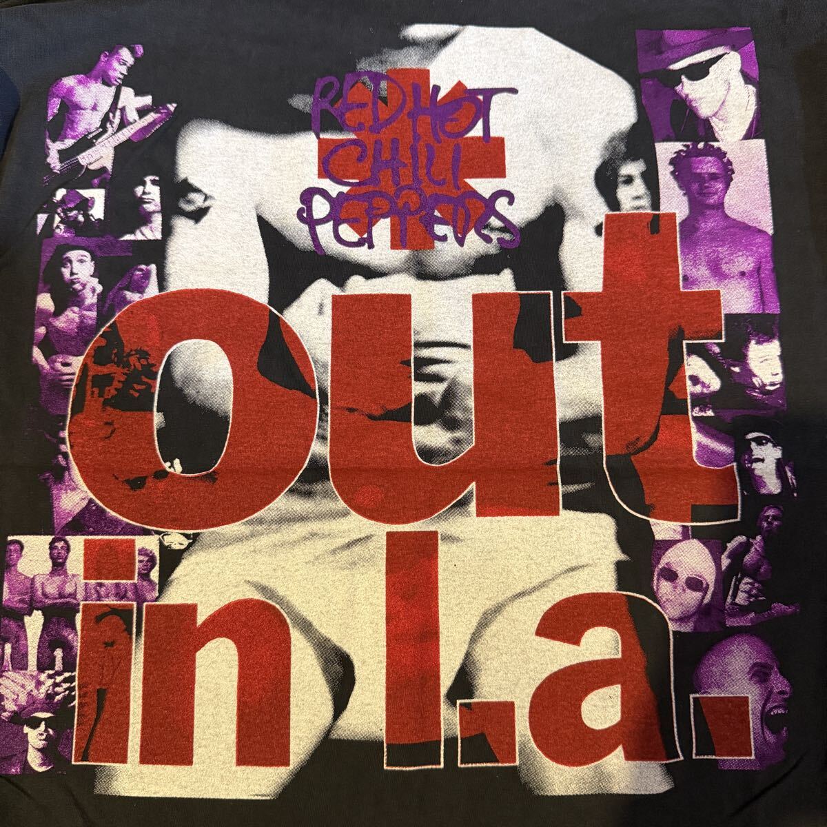 送料無料サイズXL★即決セール★レッチリ★OUT IN L.A★長袖ロングスリーブTシャツ黒灰★レッドホットチリペッパーズ★バンドT★ロンティー_画像9
