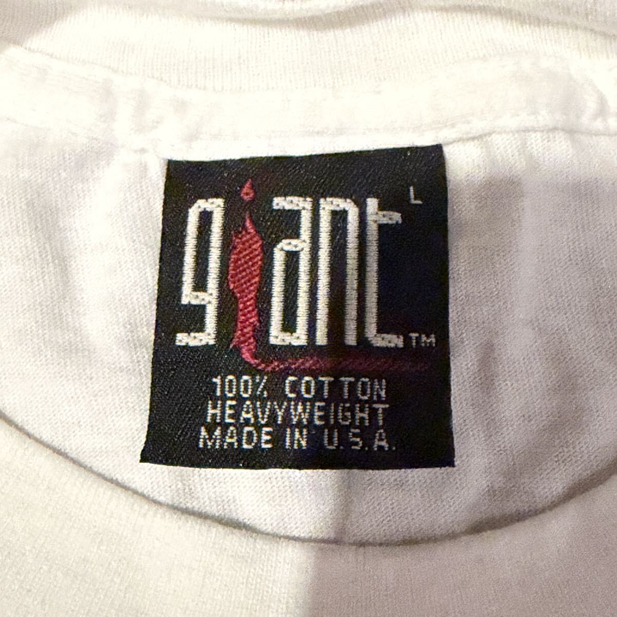 送料無料サイズL★即決セール★レッチリ★希少レア物★95年ツアーTシャツ白★レッドホットチリペッパーズ★one hot minute★バンドT_画像6