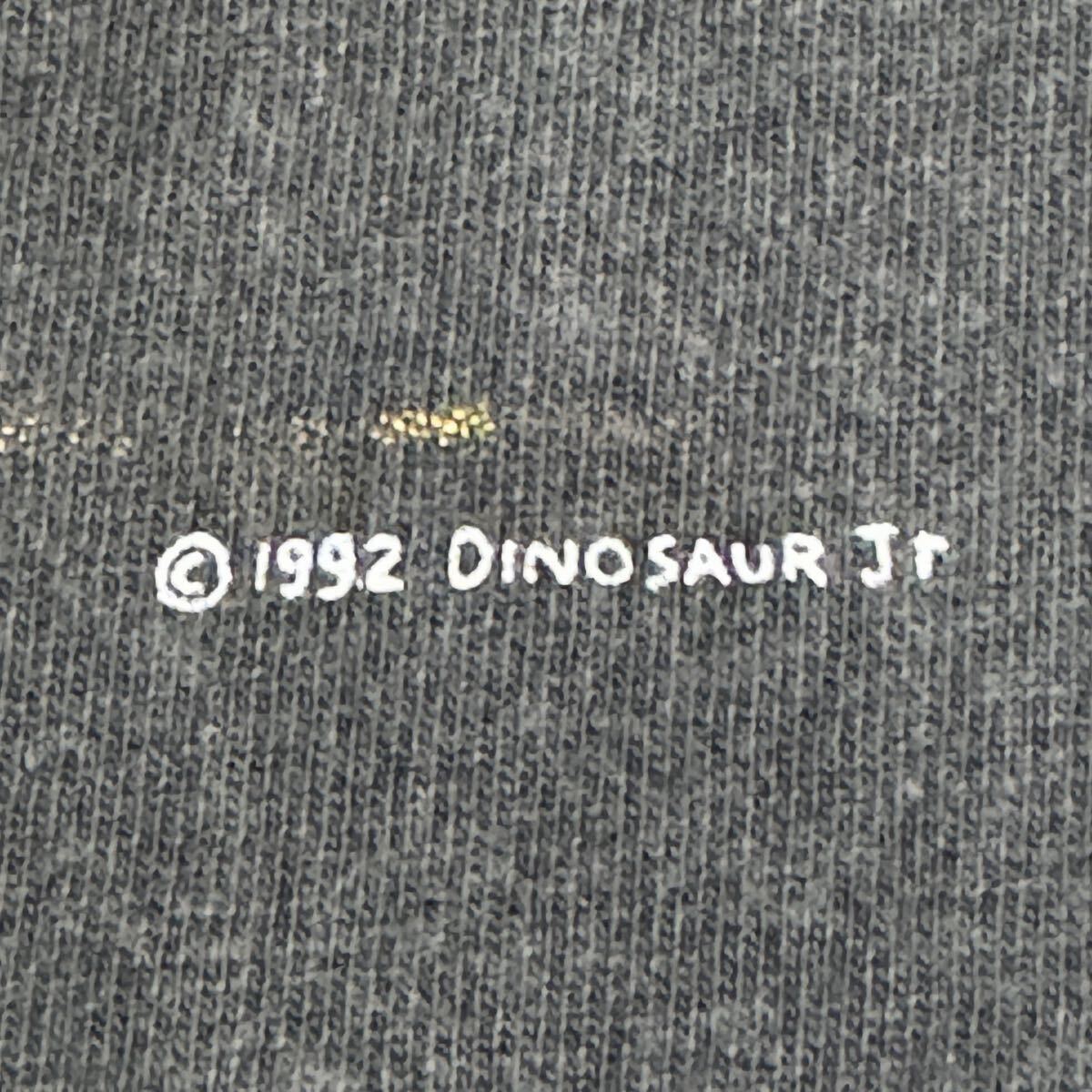 送料無料サイズXL★即決セール★ダイナソーJr★92年ブルドッグTシャツ黒灰★DINOSAURJr★バンドT★シングルステッチ★犬好き★パグ_画像3