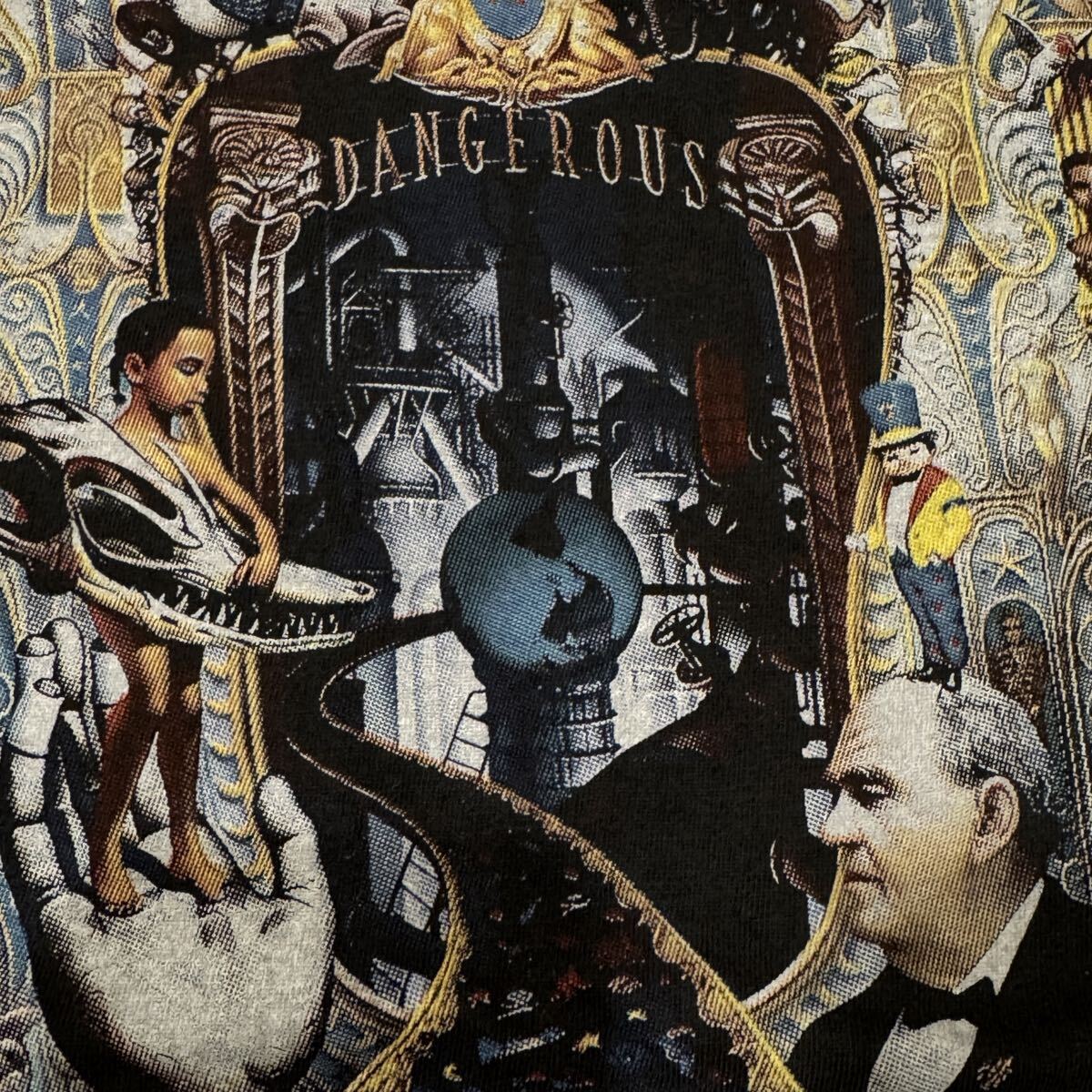 送料無料サイズXL★changes★マイケルジャクソン★BLACKorWHITE★フェードTシャツ黒灰★ MichaelJackson★バンドT★バブルス★ジャクソン5_画像4