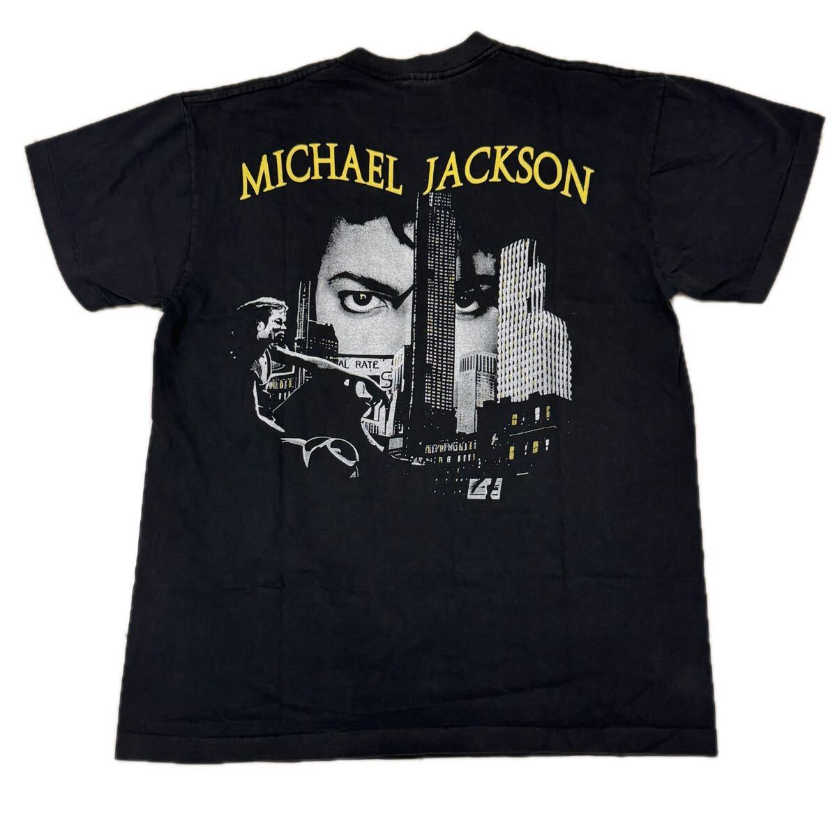 送料無料サイズXL★changes★マイケルジャクソン★BLACKorWHITE★フェードTシャツ黒灰★ MichaelJackson★バンドT★バブルス★ジャクソン5_画像9