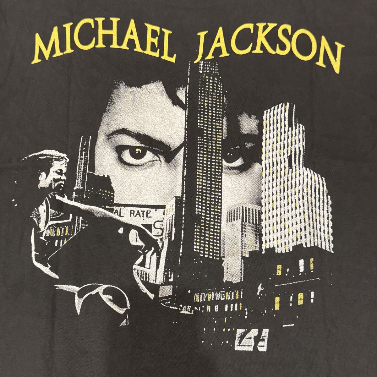 送料無料サイズXL★changes★マイケルジャクソン★BLACKorWHITE★フェードTシャツ黒灰★ MichaelJackson★バンドT★バブルス★ジャクソン5_画像10