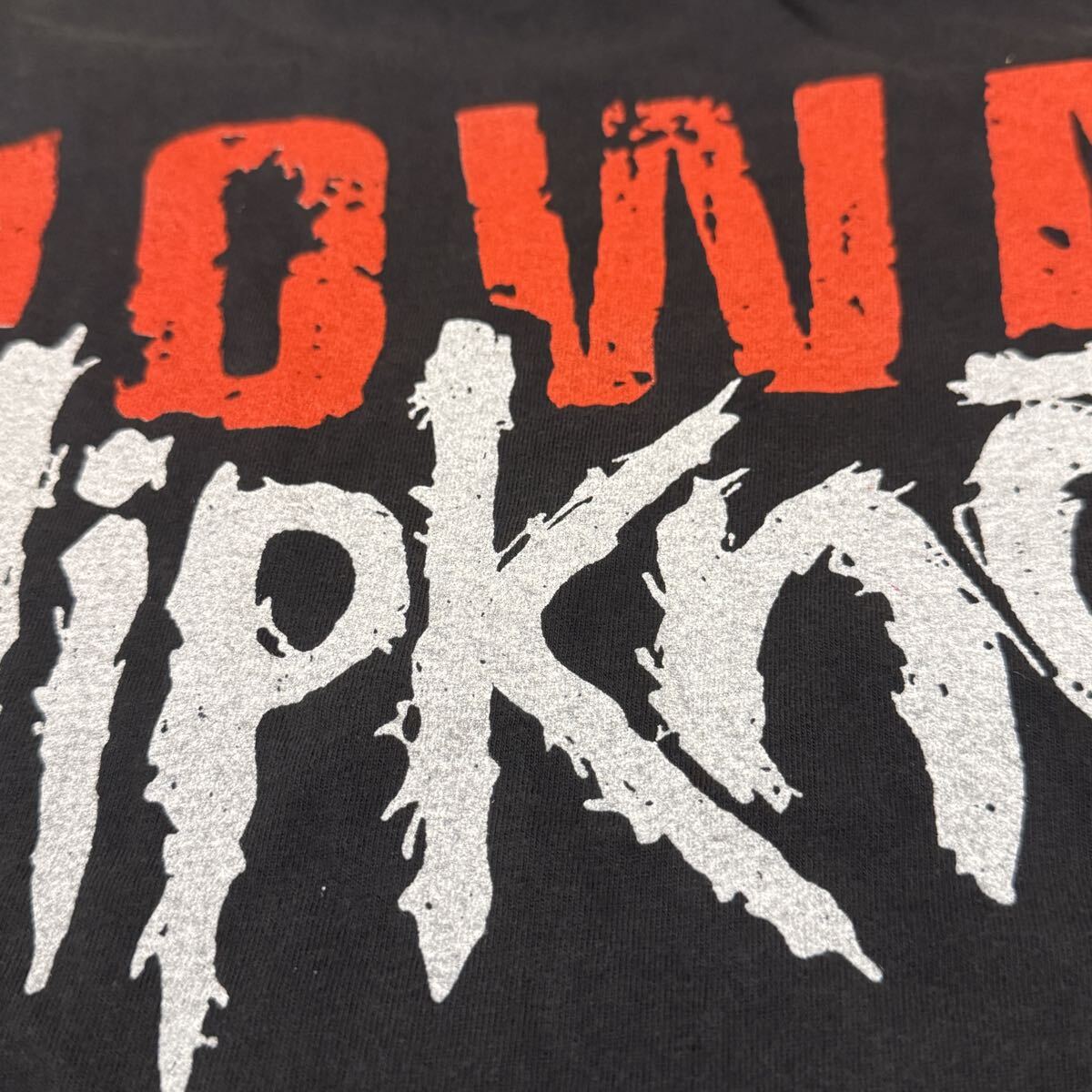 送料無料サイズXL★AllSport★スリップノット★Slipknot★IOWAフェードTシャツ黒灰★イーヨーEeyore★バンドT★シングルステッチ_画像8