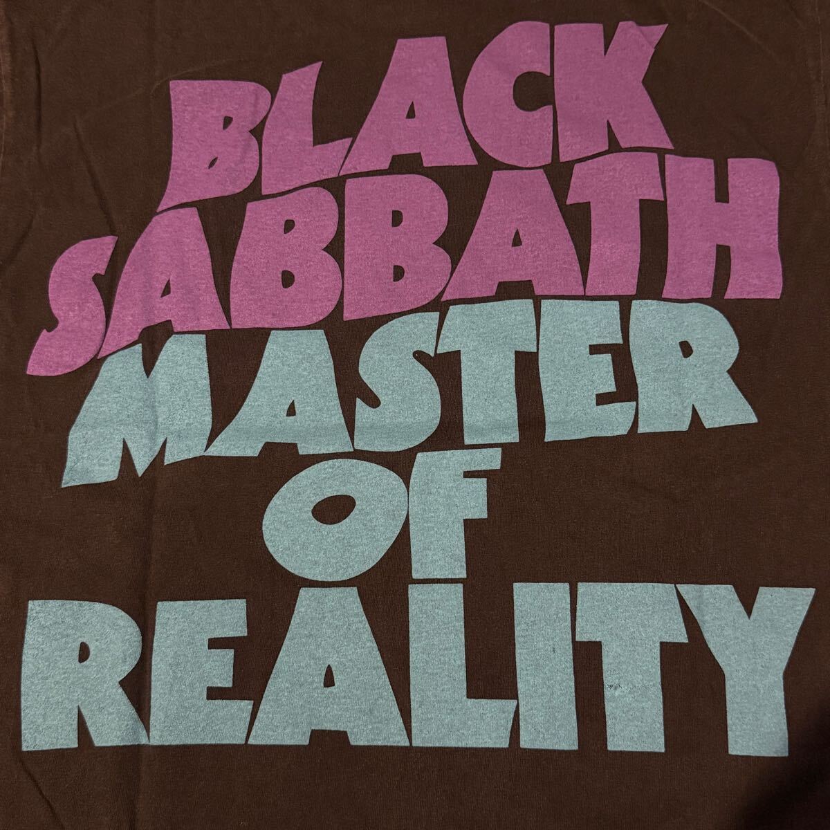 送料無料サイズＬ★Hanes製★ブラック・サバス★BLACK SABBATH★アメコミ風★フェードTシャツ黒★オジーオズボーン★ヘインズ★バンドT_画像9