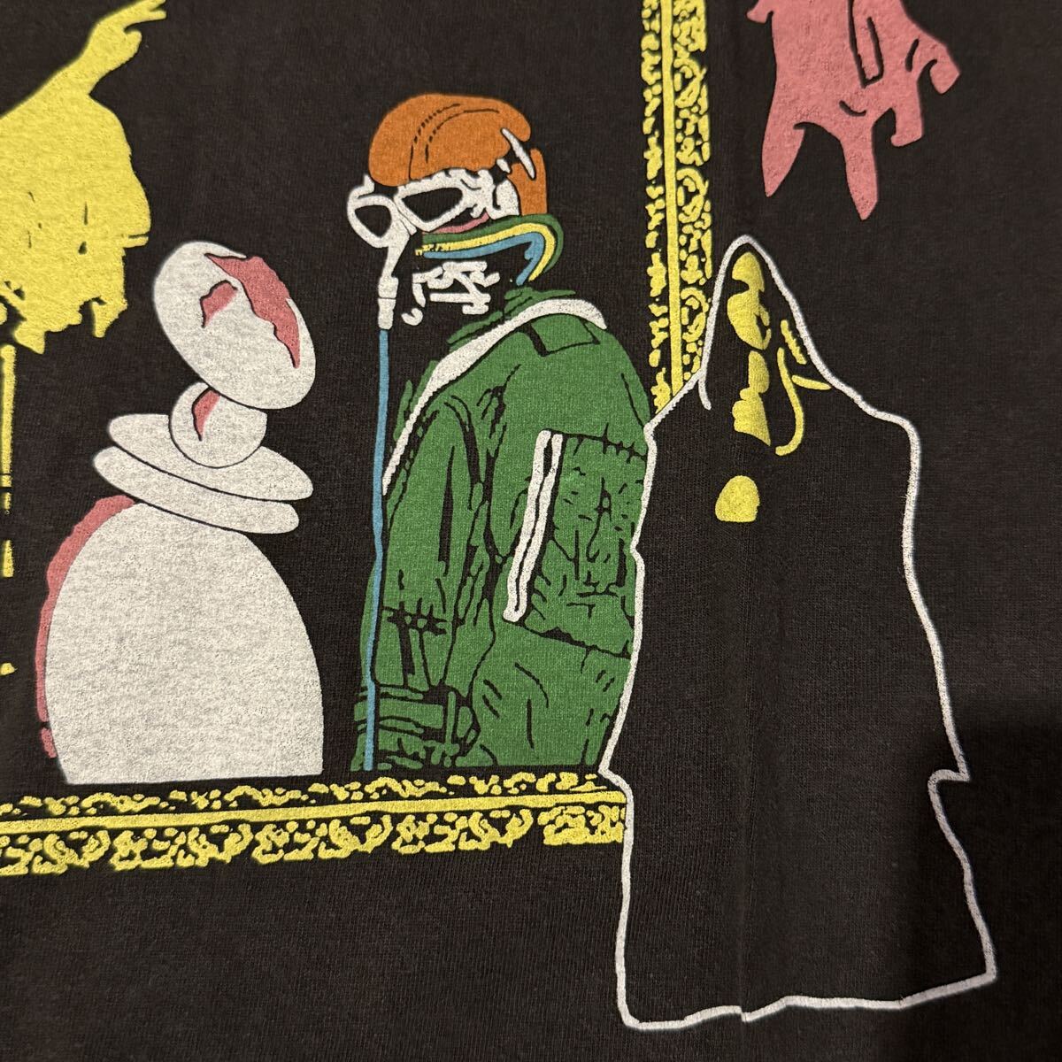 送料無料サイズXL★Hanes製★ブラック・サバス★BLACK SABBATH★アメコミ風★フェードTシャツ黒灰★オジーオズボーン★ヘインズ★バンドT_画像4