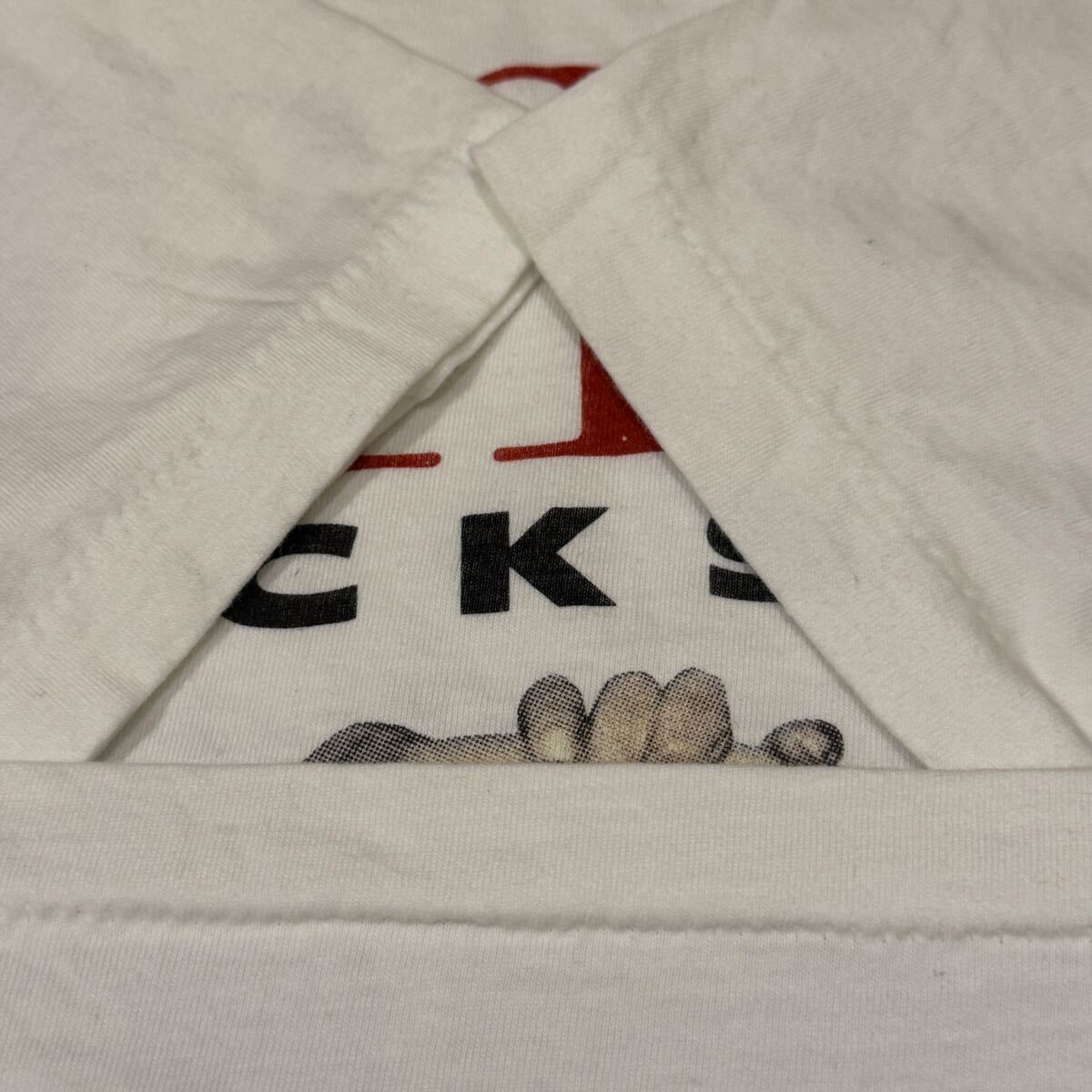 送料無料サイズL★ラスト1点★TULTEX★ジャネット・ジャクソン★バルセロナ公演Tシャツ白★JanetJackson★マイケル★シングルステッチ_画像5