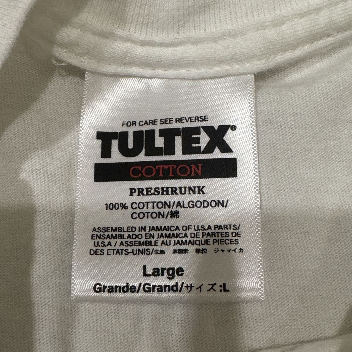 送料無料サイズL★ラスト1点★TULTEX★ジャネット・ジャクソン★バルセロナ公演Tシャツ白★JanetJackson★マイケル★シングルステッチ_画像10