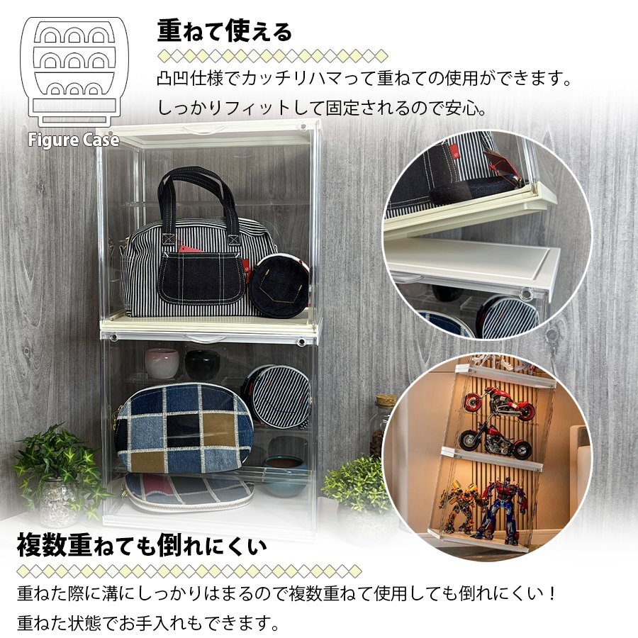  перегородка . имеется фигурка кейс прозрачный чехол хобби сбор fi механизм кейс накладывающийся . место хранения box классификация 80S белый NP-087-WH