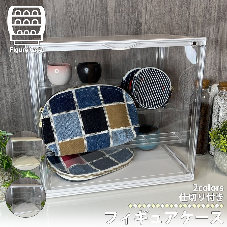  перегородка . имеется фигурка кейс прозрачный чехол хобби сбор fi механизм кейс накладывающийся . место хранения box классификация 80S белый NP-087-WH