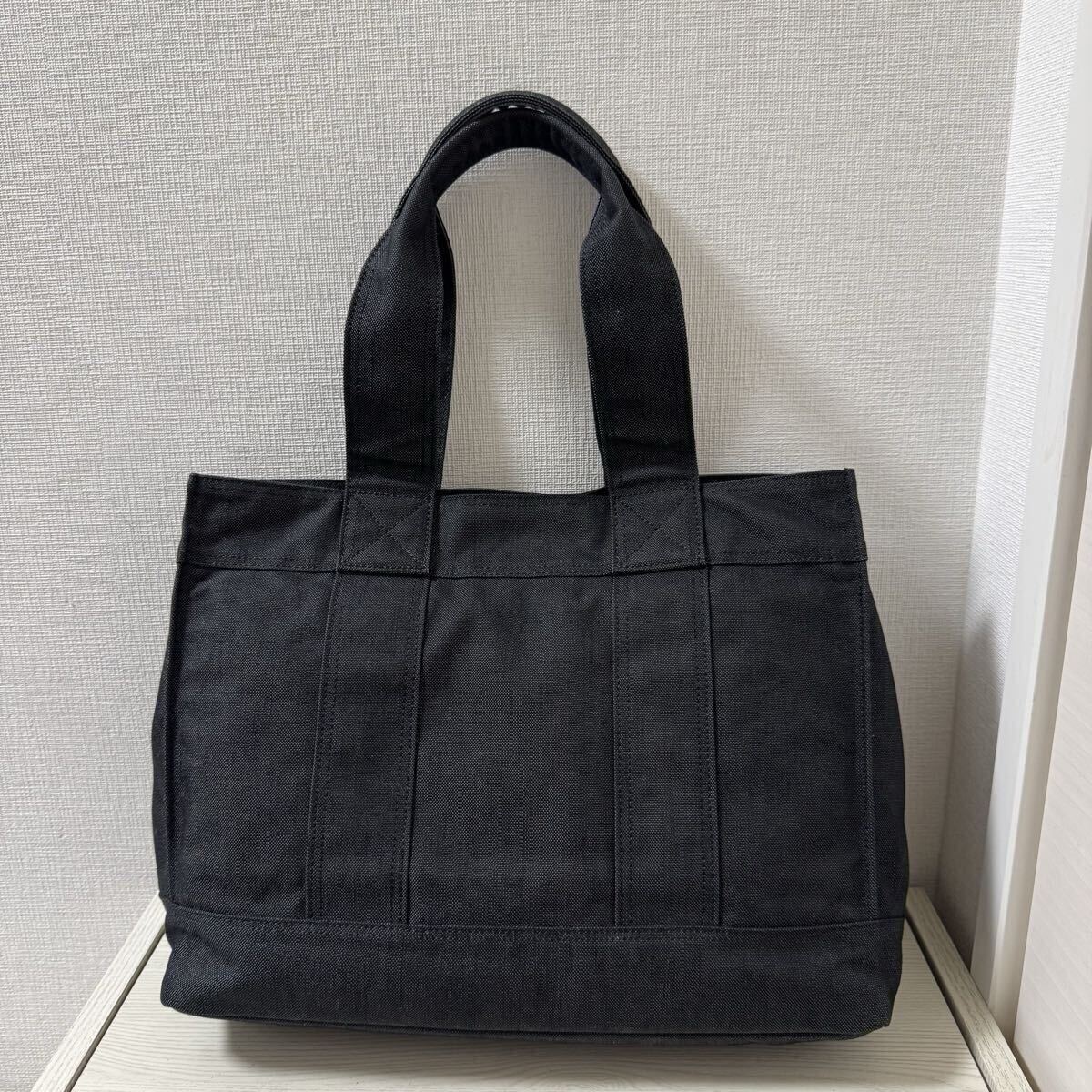 [ как новый ]PORTER Porter дымчатый SMOKY большая сумка (M)592-07630 черный чёрный ручная сумочка 