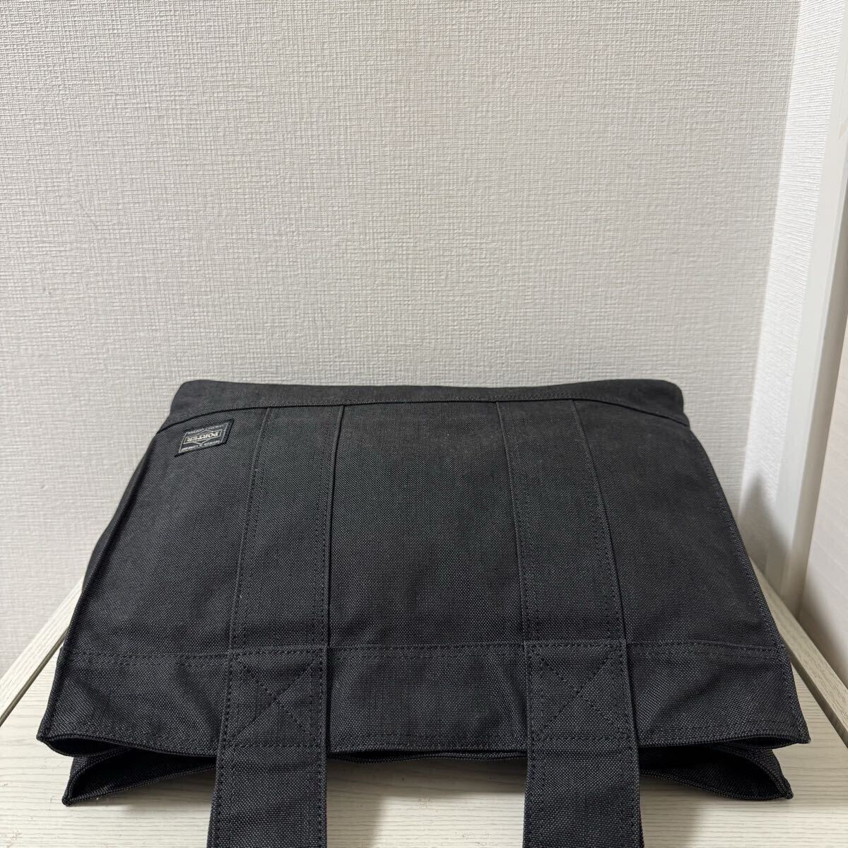 [ как новый ]PORTER Porter дымчатый SMOKY большая сумка (M)592-07630 черный чёрный ручная сумочка 