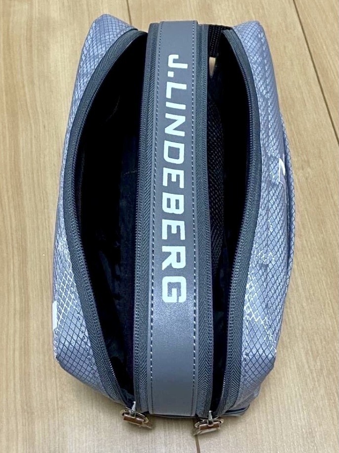 J.LINDEBERG（ジェイリンドバーグ）ゴルフポーチ★グレー　新品未使用_画像3