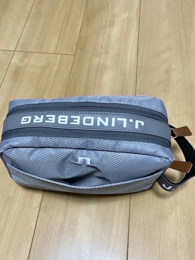 J.LINDEBERG（ジェイリンドバーグ）ゴルフポーチ★グレー　新品未使用_画像4