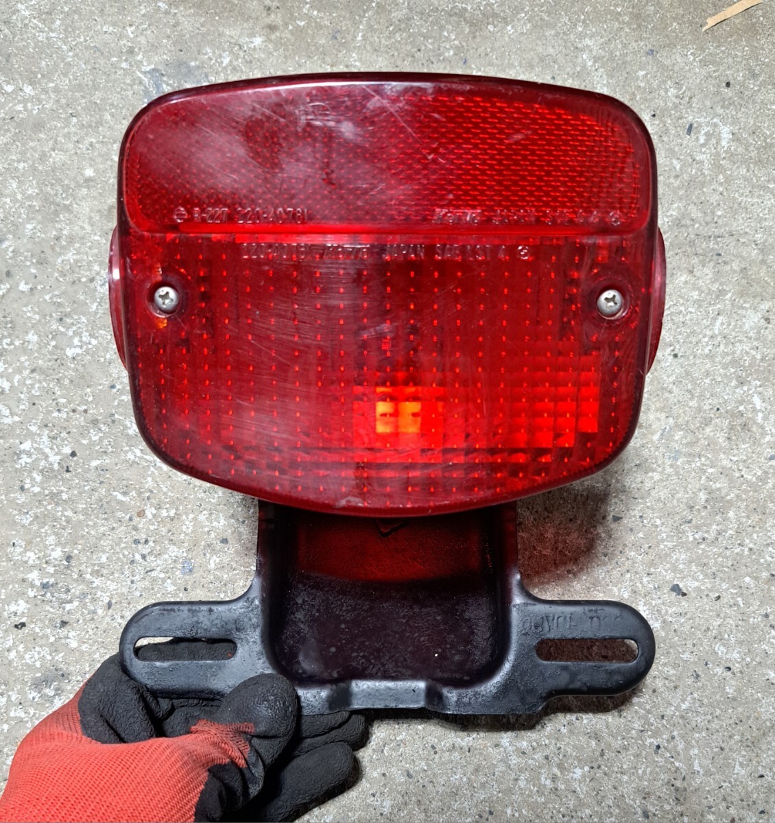 7 カワサキ FX ? KZ ? テールユニット テールランプ KZ1000 KZ900 Z1R Z750D Z750FX Z550FX Z500FX Z400FX 当時物 ヨシムラ キジマ 外装_画像2