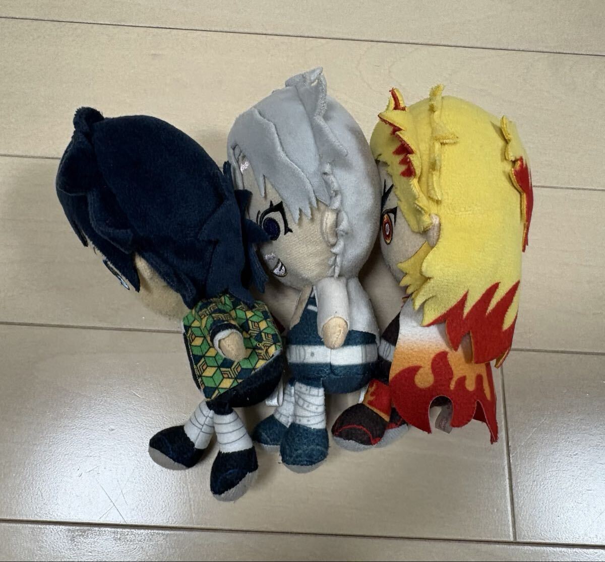 鬼滅の刃 chibiぬいぐるみ 煉獄杏寿郎 不死川 冨岡 柱3体セット_画像3