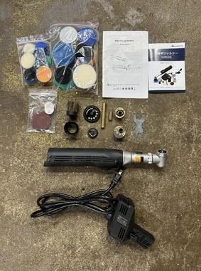 Mxmoonfree ミニポリッシャー 電動 ポリッシャー 110V ダブルアクションポリッシャー 30mm/50mm直径 6段変速 洗車/車研磨/クリーニング用_画像5